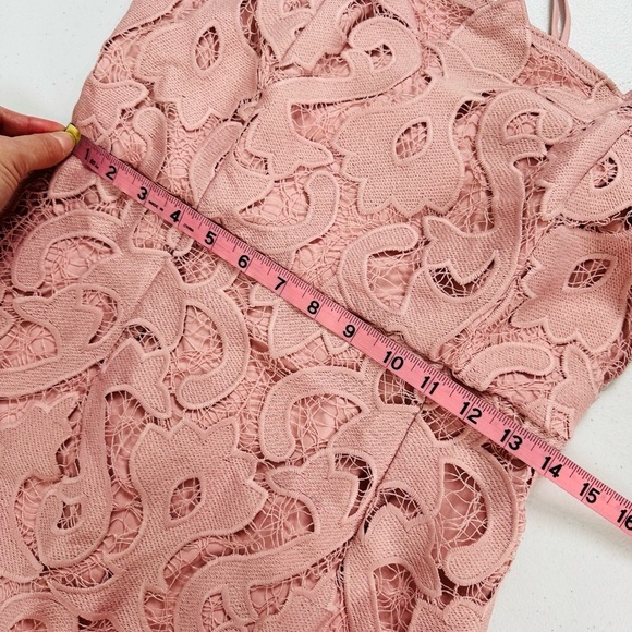 Bardot Lina Lace Sheath Dress In Pink Rose - Picture 8 of 16